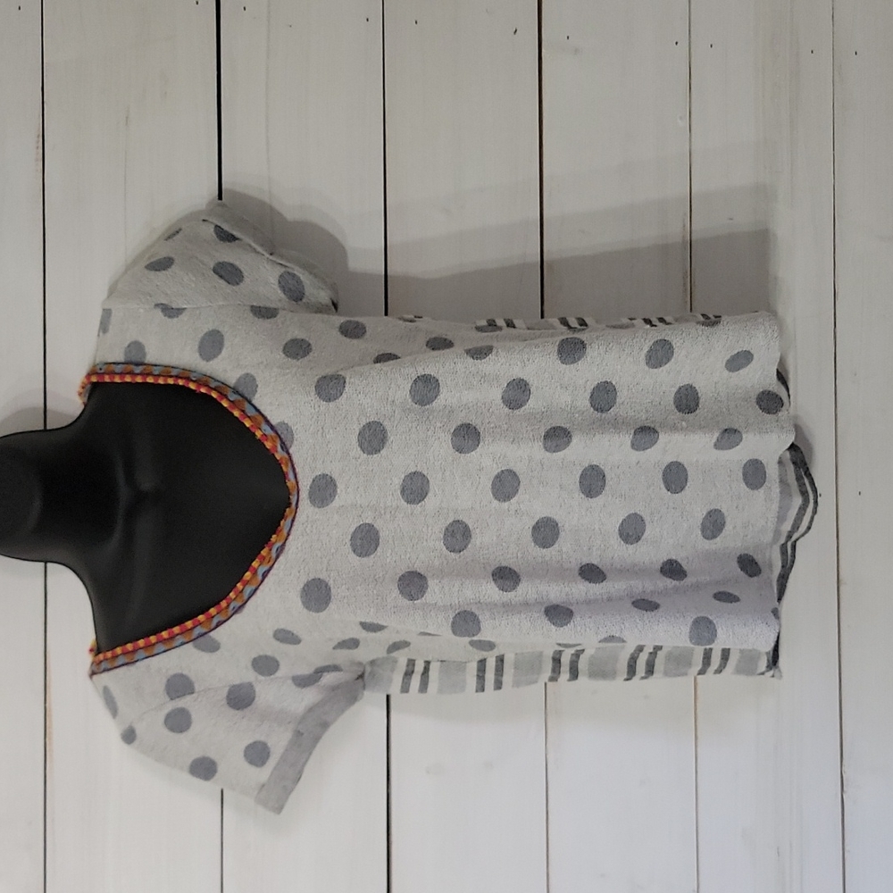 Anthropology Akemi+Kin striped and polka dot top